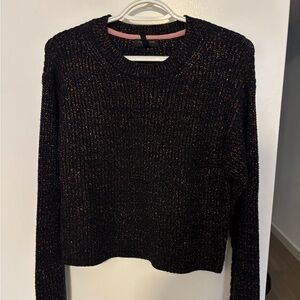 Rag & Bone Navy and Gold Sweater